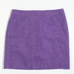 J.CREW Skirt Pencil Solid Wool Herringbone